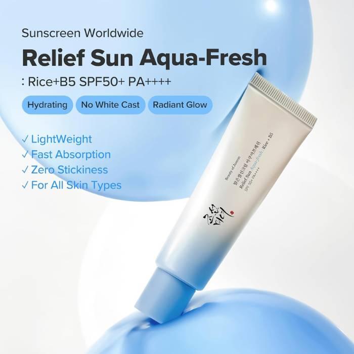 Beauty of Joseon Relief Sun Aqua-Fresh : Rice + B5 SPF50+ PA++++