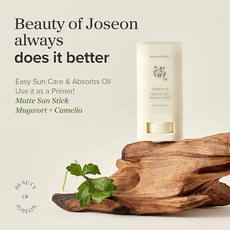 Beauty of Joseon Matte Sun Stick : Mugwort + Camelia SPF50+ PA++++