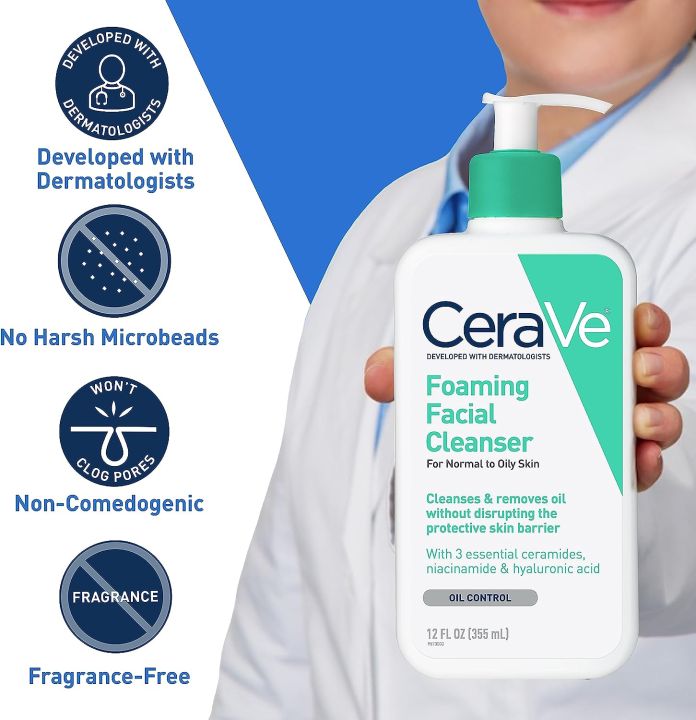 CeraVe Hydrating Cream-to-Foam Cleanser (236ml)