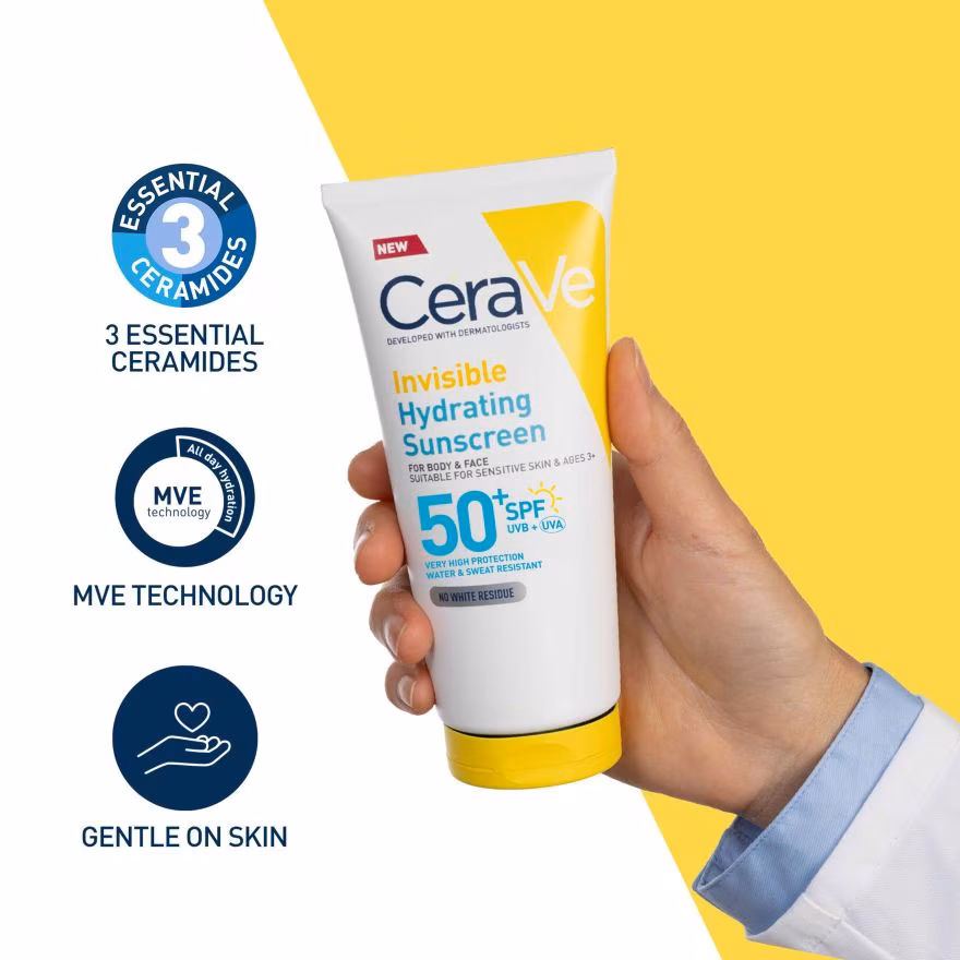 CeraVe Invisible Hydrating Sunscreen SPF 50 (75ml)