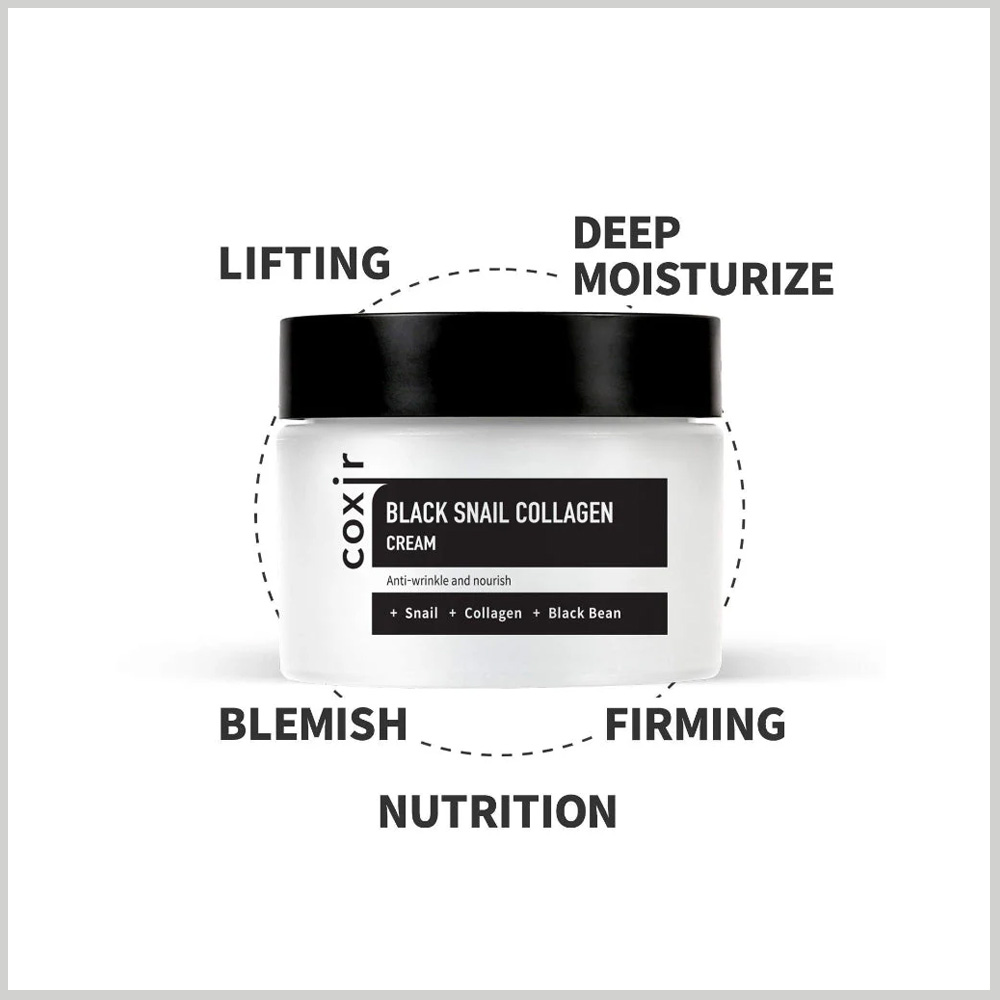 Coxir Black Snail Collagen Cream (50ml)