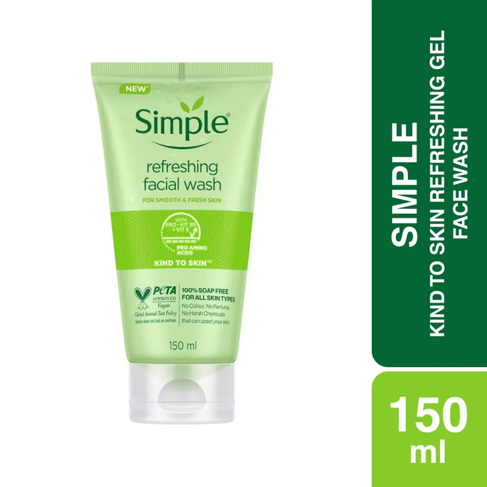 Simple Kind to Skin Refreshing Facial Wash Gel (150ml)