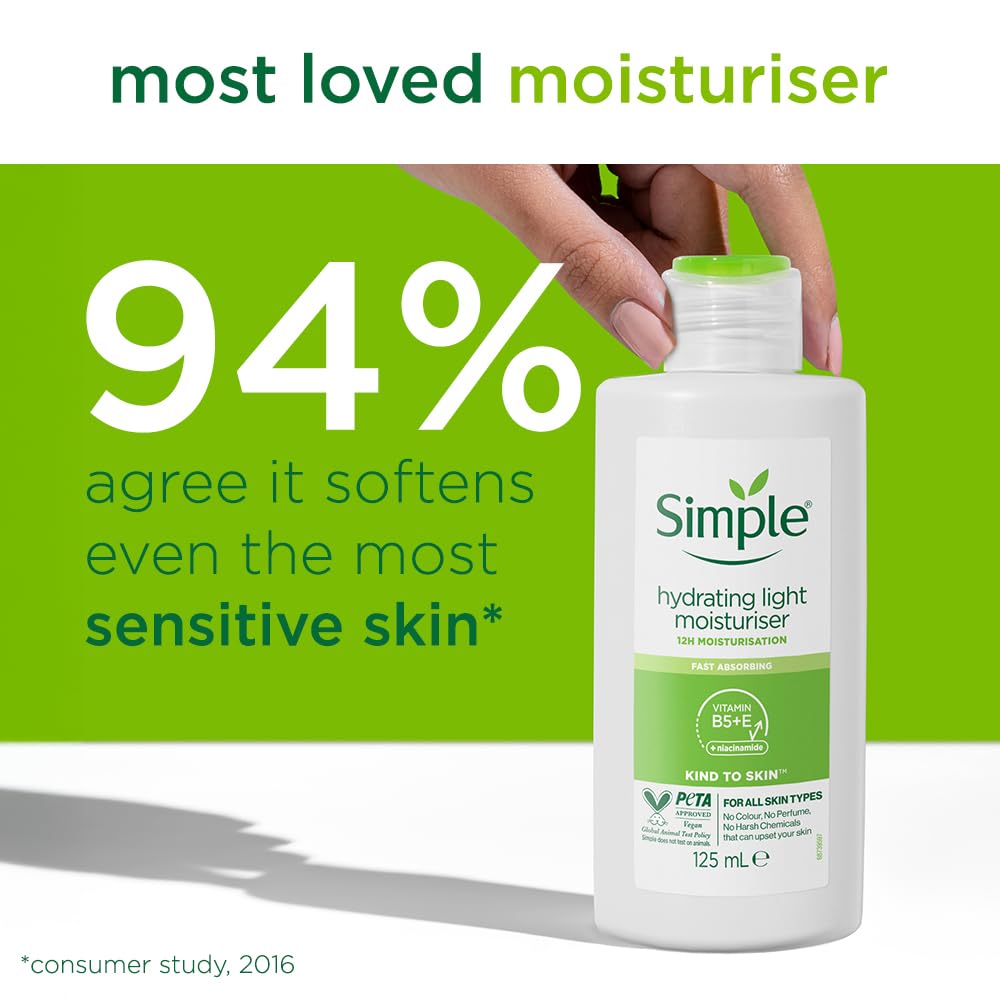 Simple Kind To Skin Hydrating Light Moisturiser (125ml)