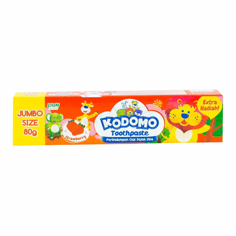 Kodomo Strawberry Flavour Anti Bacterial Toothpaste 80g
