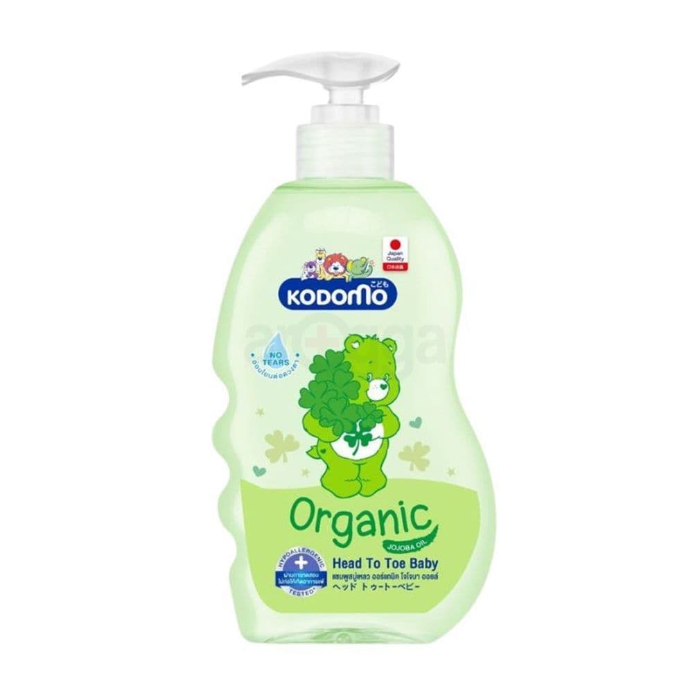 Kodomo Organic Head-to-Toe Wash with Jojoba Oil 400ml