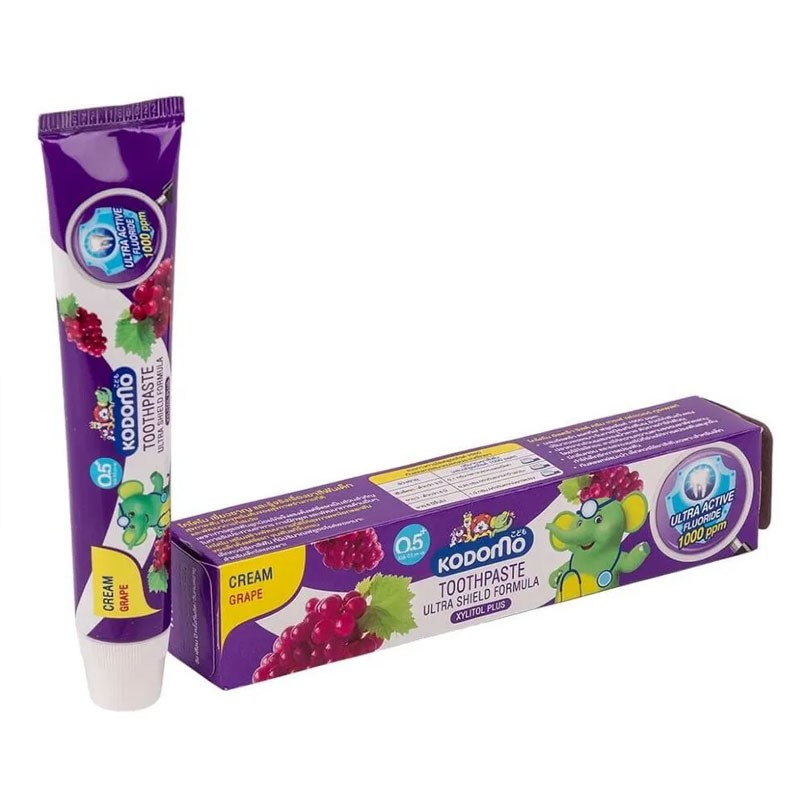 Kodomo Grape Cream Ultra Shield Formula Toothpaste for Kids (0.5+ Years)
