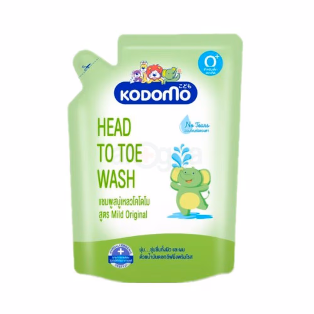 Kodomo Head to Toe Wash Mild Original Refill Pack 380ml