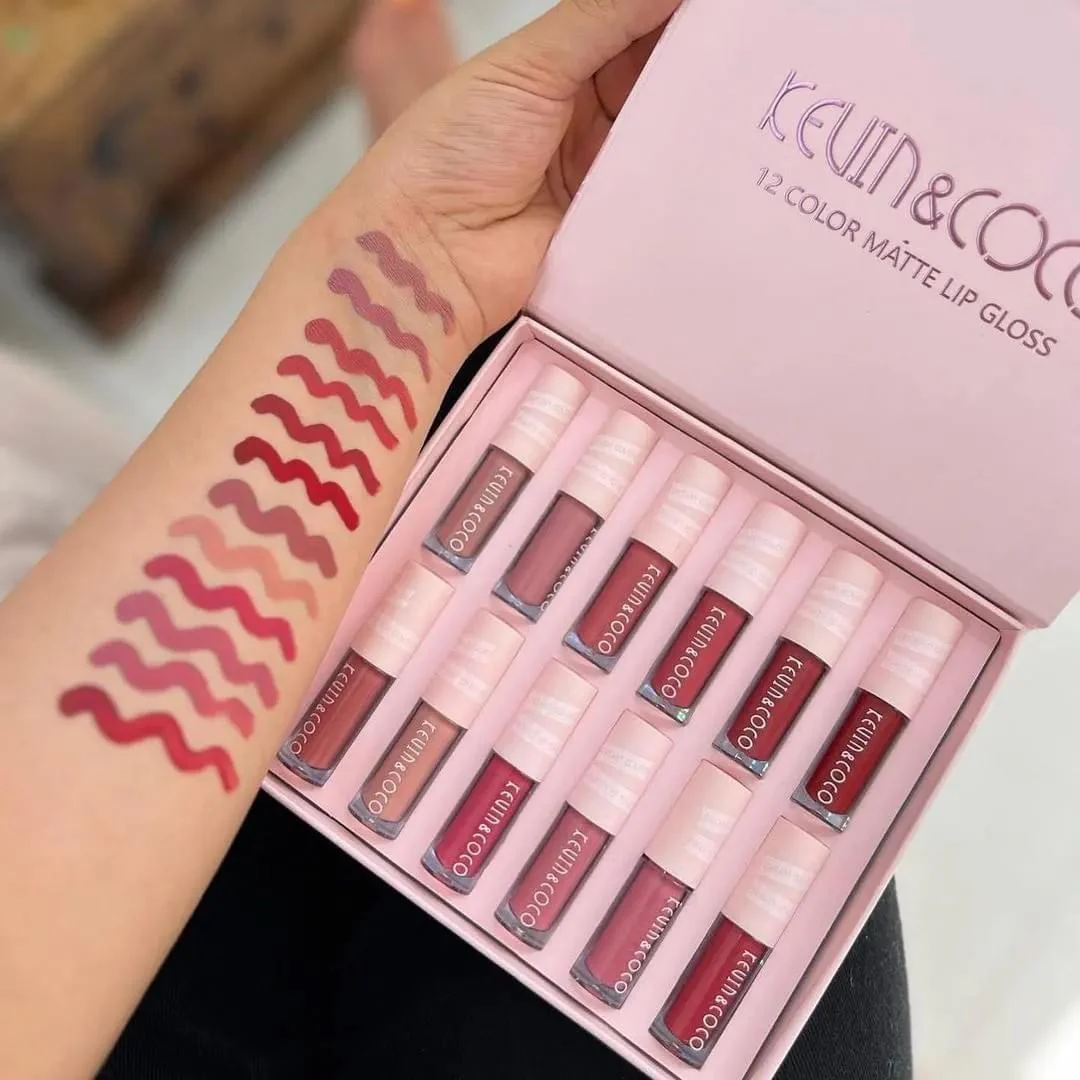 Kevin & Coco – 12 Color Creamy Matte Velvet Lip Gloss