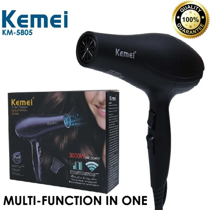 Kemey Professional Hair Dryer (KM-2376/ KM-3322/KM-2378/KM-5806) – High Power & Fast Drying