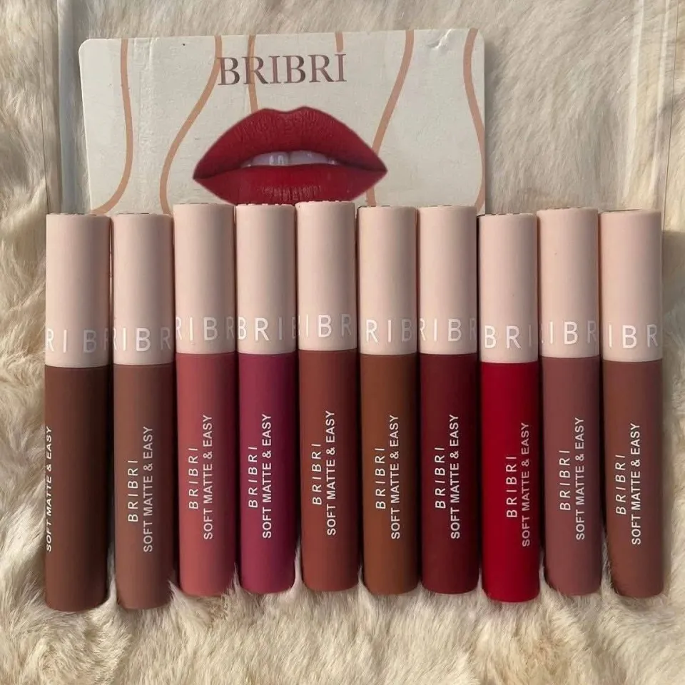 BRIBRI Soft Matte & Easy Liquid Lipstick Set (10 Colour)